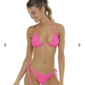 Pink String Bikini Set - Eidon
